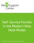 Self-Service Portals in the Modern Help Desk Model