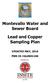 Montevallo Water and Sewer Board. Lead and Copper Sampling Plan