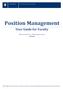 Position Management. User Guide for Faculty. UBC Human Resources - HR Management Systems 3/23/2015