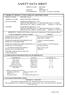 SAFETY DATA SHEET. PRODUCT NAME: EME-6600C Type R 1. CHEMICAL PRODUCT AND COMPANY IDENTIFICATION