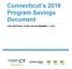 Connecticut s 2019 Program Savings Document