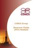 COREX Services Ltd PVT Analysis Services Brochure. Introduction 3. Initial Quality Control/Sample Handling 3. Volatile Oil PVT Analysis 4