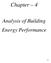 Chapter 4. Analysis of Building Energy Performance