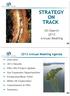 STRATEGY ON TRACK. Oil Search 2013 Annual Meeting Annual Meeting Agenda