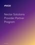 Nectar Solutions Provider Partner Program