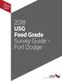 USG Industrial & Specialty Solutions USG Feed Grade Survey Guide Fort Dodge