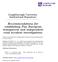 Recommendations for establishing Pan European transparent and independent road accident investigations