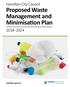 Proposed Waste Management and Minimisation Plan