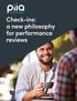 Check-ins: a new philosophy for performance reviews