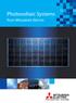 Photovoltaic Systems. from Mitsubishi Electric