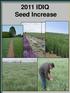 2011 IDIQ Seed Increase