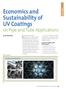 Economics and Sustainability of UV Coatings