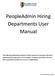 PeopleAdmin Hiring Departments User Manual