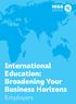 International Education: Broadening Your Business Horizons