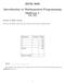 IEOR Introduction to Mathematical Programming Midterm 1