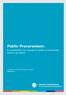 Public Procurement: A consultation on changes to public procurement rules in Scotland