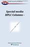 Special media HPLC Columns -
