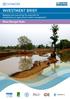 INVESTMENT BRIEF. West Bengal State. Mapping and assessing the potential for investments in agricultural water management