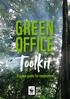 GREEN OFFICE Toolkit. A green guide for employees AT WORK