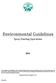 Environmental Guidelines
