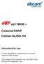 ab Cleaved PARP Human ELISA Kit Instructions for Use For the quantitative measurement of Human