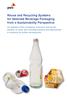 Reuse and Recycling Systems for Selected Beverage Packaging from a Sustainability Perspective