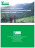 Investing in Nepal s Sustainable Development Through Community-Based, Enterprise-Oriented Solutions