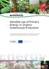 Sensible use of Primary Energy in Organic Greenhouse Production