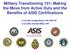 Military Transitioning 101: Making the Move from Active Duty and the Benefits of ASIS Certifications