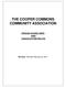 THE COOPER COMMONS COMMUNITY ASSOCIATION DESIGN GUIDELINES AND ASSOCIATION RULES