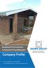 Company Profile. Building & Civil Contractors, Construction Project Managers