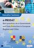 e-prodat Executive Summary Best practices on e-government and Data Protection in European Regions and Cities PROJECT COFINANCED BY THE EUROPEAN UNION