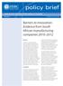policy brief Barriers to innovation: Evidence from South African manufacturing companies