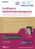 Certificate in Administrative Management