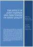 THE EFFECT OF AUDIT PARTNER AND FIRM TENURE ON AUDIT QUALITY