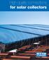 High-quality connections for solar collectors