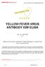 YELLOW FEVER VIRUS ANTIBODY IGM ELISA