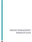 ABSENCE MANAGEMENT MANAGER GUIDE