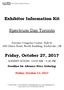 Exhibitor Information Kit. Spectrum Day Toronto. Friday, October 27, 2017