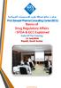 Basics of Drug Regulatory Affairs - SFDA & GCC Explained Date Of The Training
