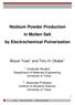 Niobium Powder Production in Molten Salt by Electrochemical Pulverization
