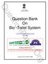 QuestionPaper.Org. Question Bank On Bio -Toilet System. CAMTECH/ GWl//M/Question Bank June (Govt. of India) (Ministry of Railways)