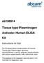 Tissue type Plasminogen Activator Human ELISA Kit