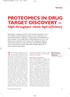 PROTEOMICS IN DRUG TARGET DISCOVERY