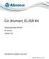 C4 (Human) ELISA Kit. Catalog Number KA assays Version: 02. Intended for research use only.