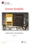 Croner Simplify. Croner Simplify. ~ Health & Safety Training Workbook ~ Version 4.0. P a g e 1