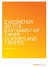 EVOENERGY 2017/18 STATEMENT OF TARIFF CLASSES AND TARIFFS