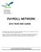 PAYROLL NETWORK 2015 YEAR END GUIDE