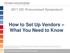 How to Set Up Vendors What You Need to Know