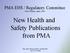 New Health and Safety Publications from PMA